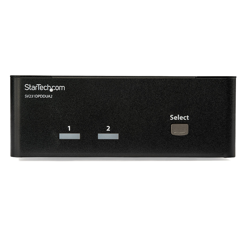 StarTech SV231DPDDUA2 2-Port DisplayPort Dual-Monitor KVM Switch - 4K 60Hz